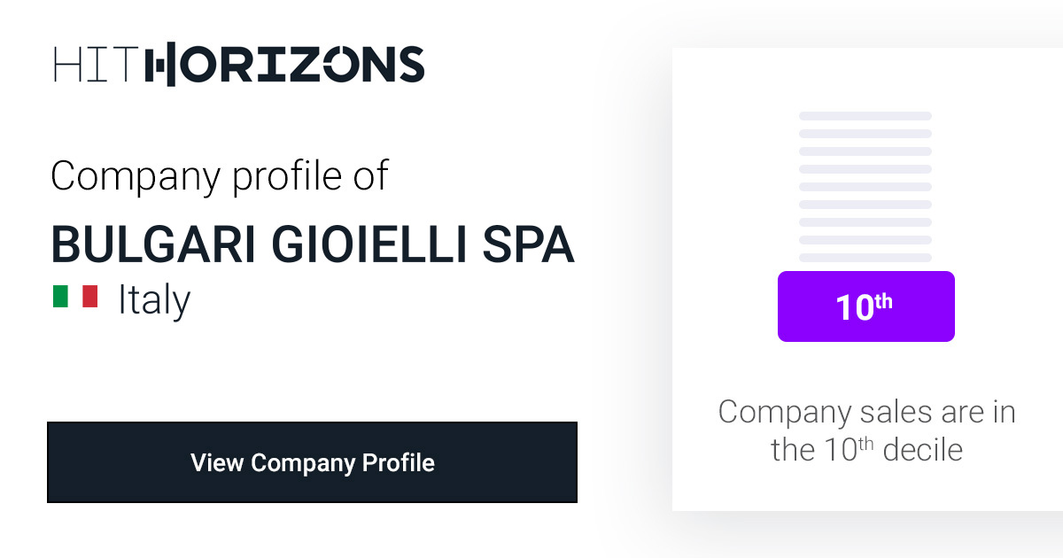 Company Profile of BULGARI GIOIELLI SPA 